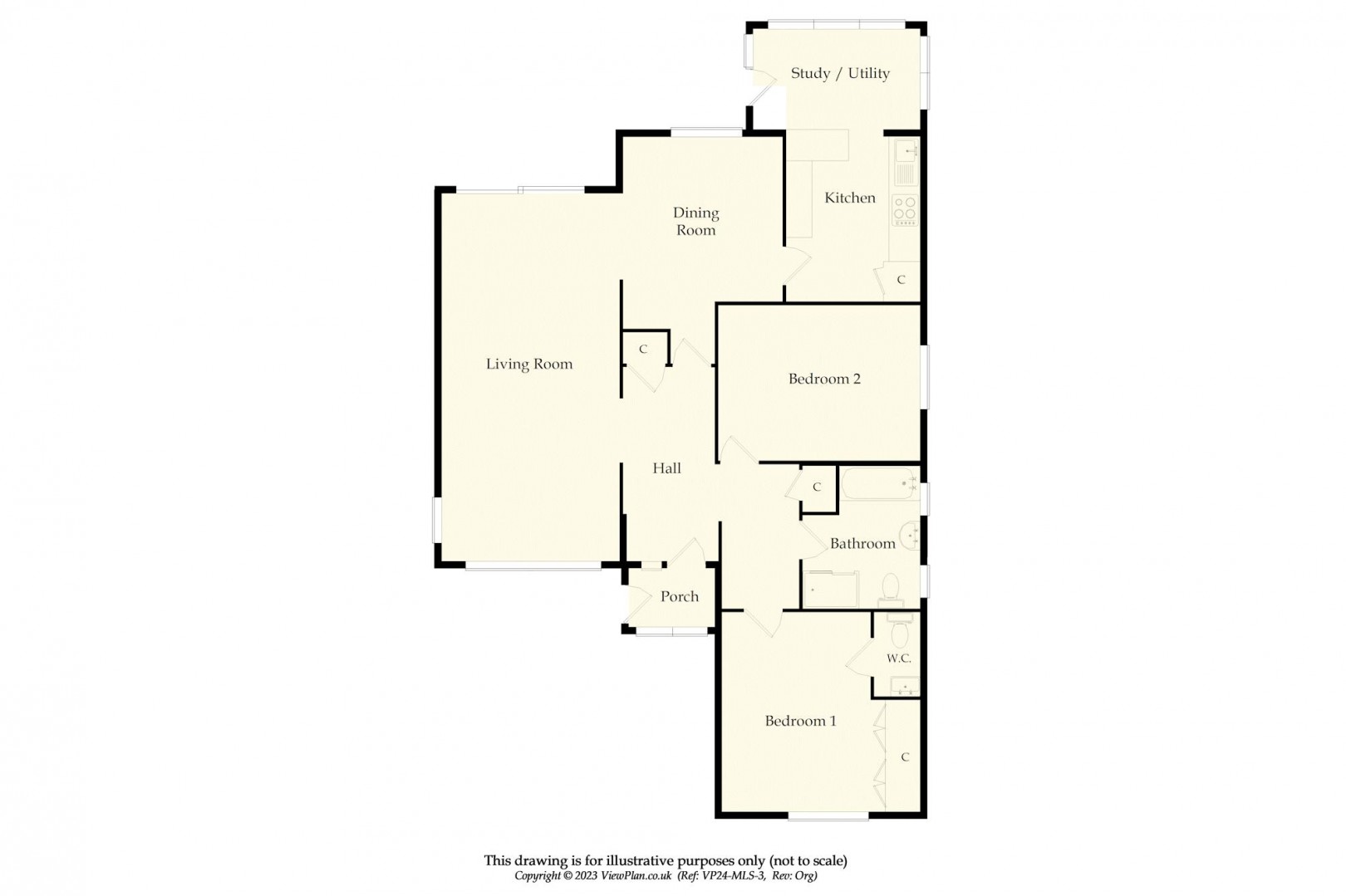 Floorplan for Dunster Drive, Sully