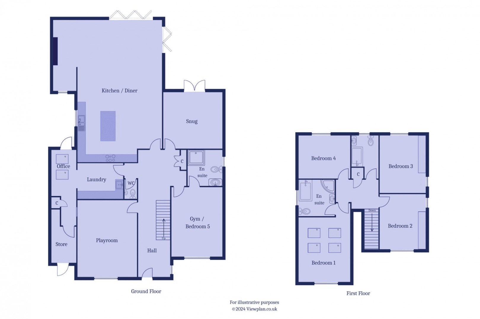 Floorplan for Rogersmoor Close, Penarth