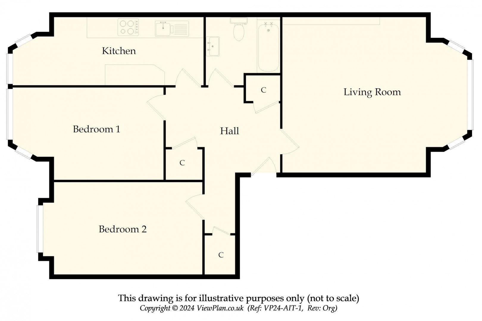 Floorplan for Lansdowne House, Plymouth Road, Penarth