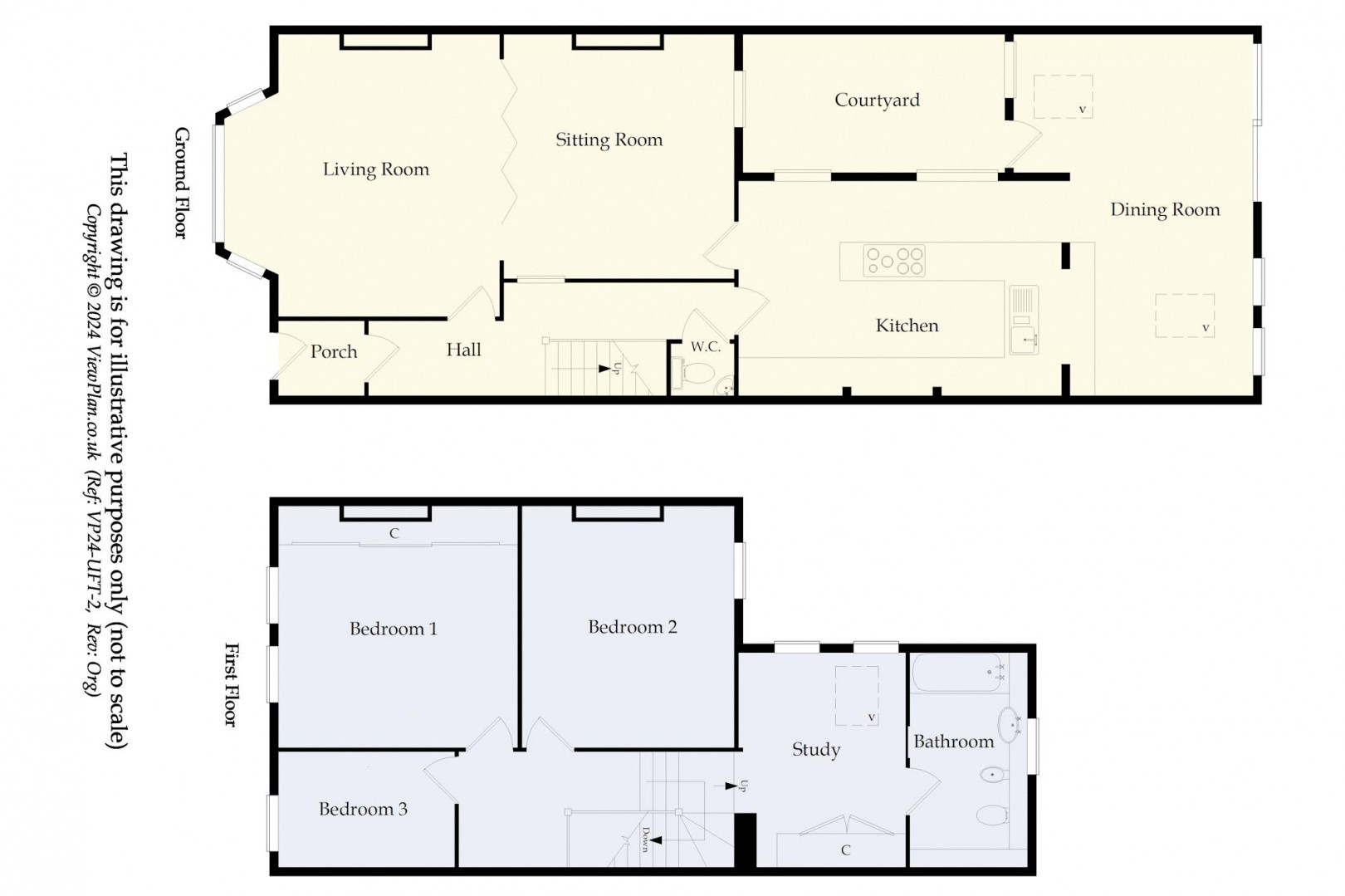 Floorplan for Alberta Place, Penarth