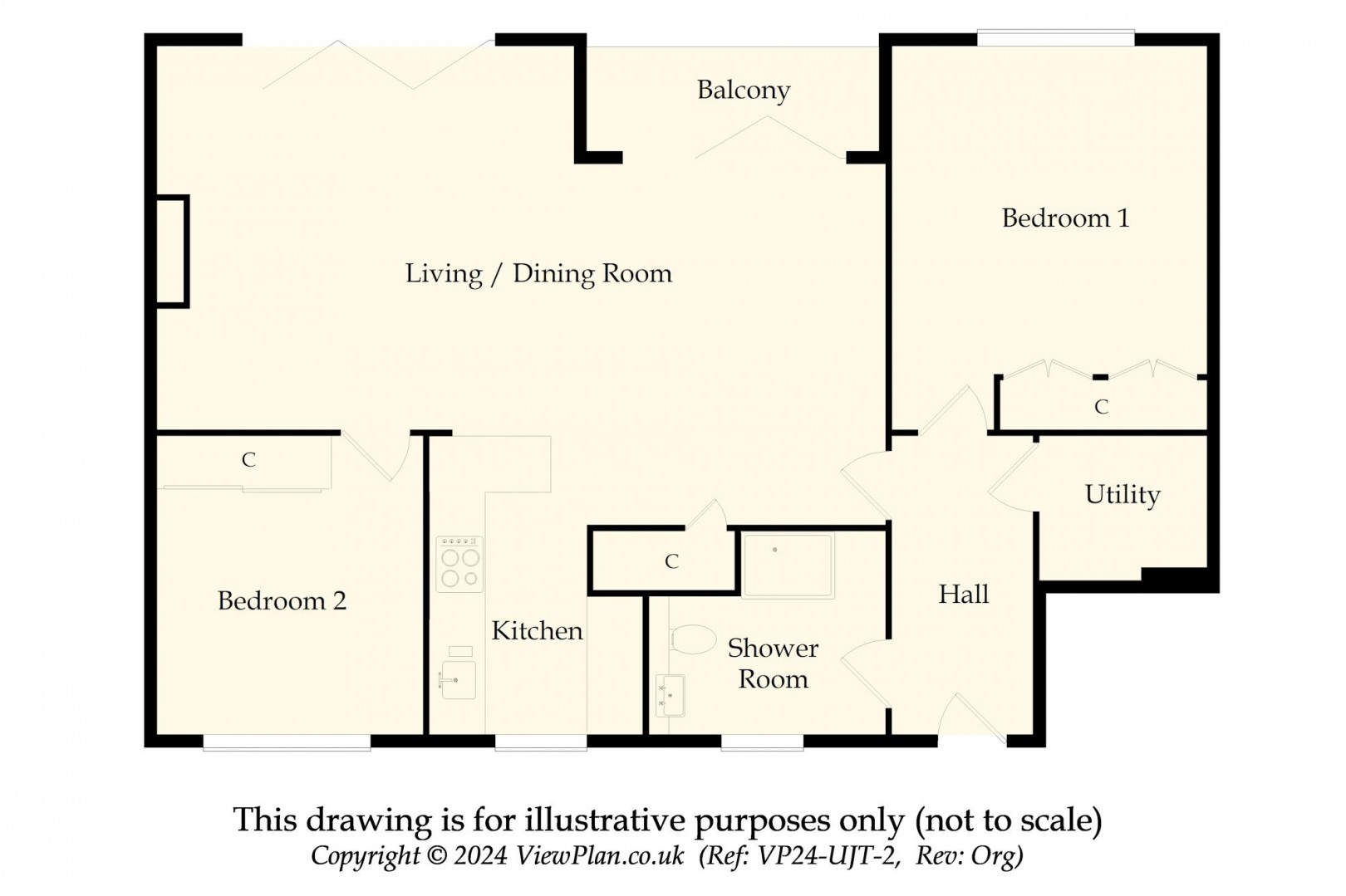 Floorplan for Rectory Court, Rectory Road, Penarth