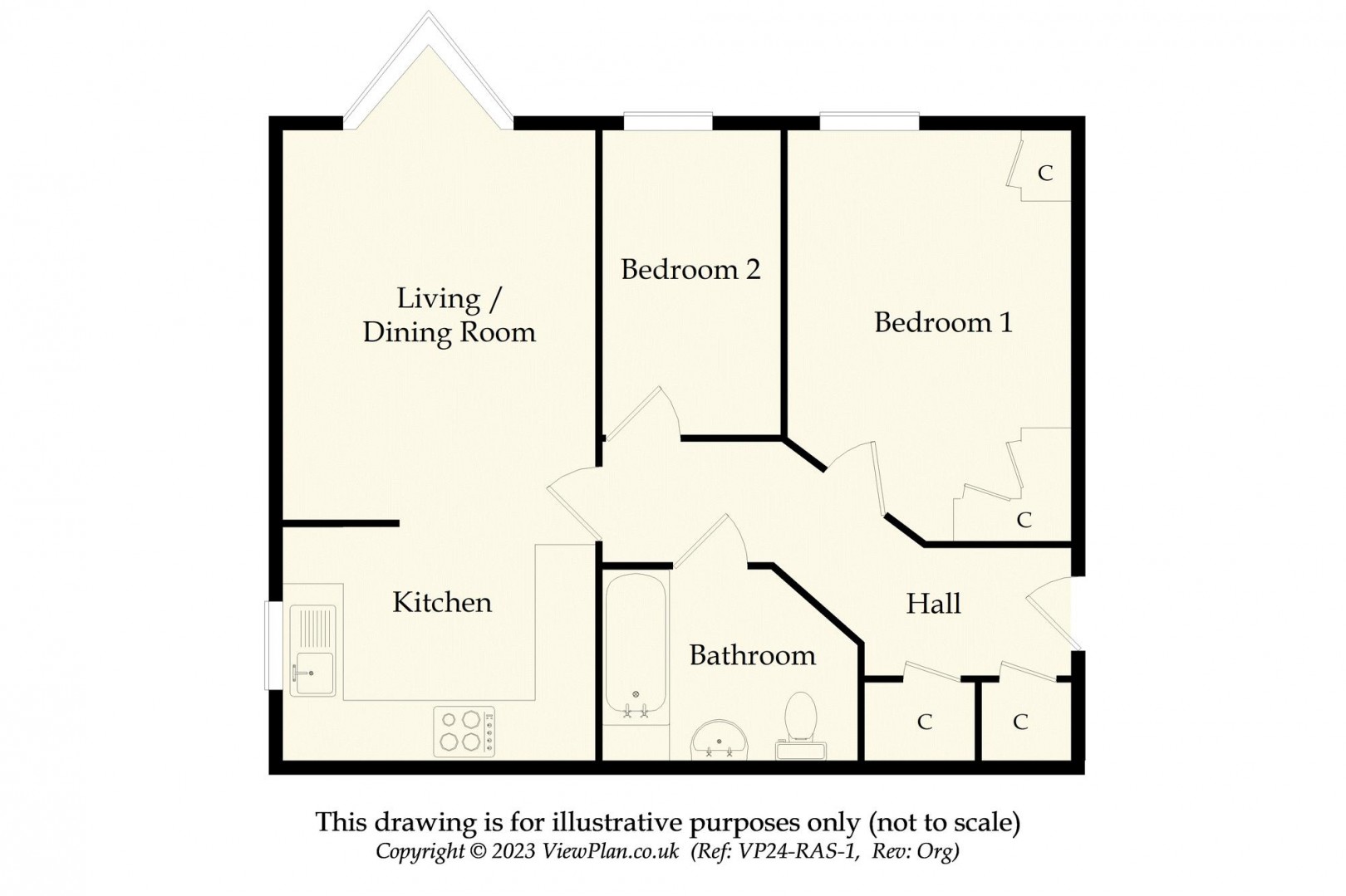 Floorplan for Penarth House, Stanwell Road, Penarth