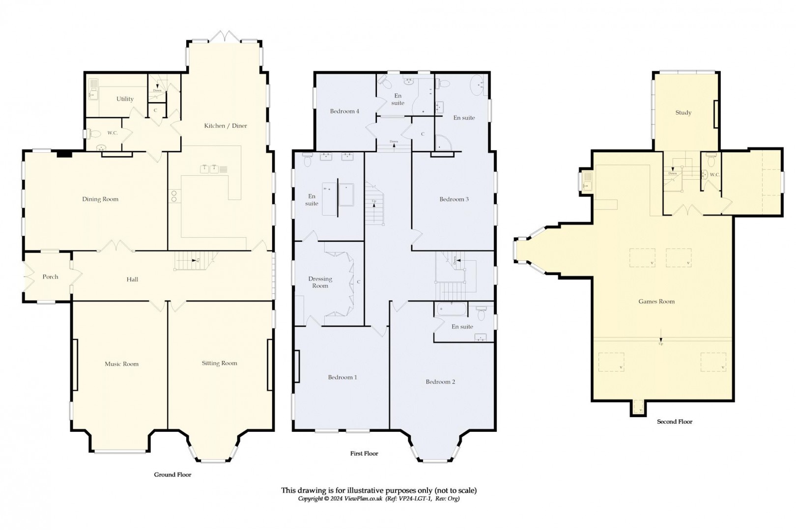 Floorplan for Marine Parade, Penarth