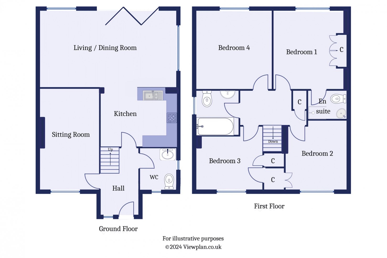 Floorplan for Purcell Road, Penarth