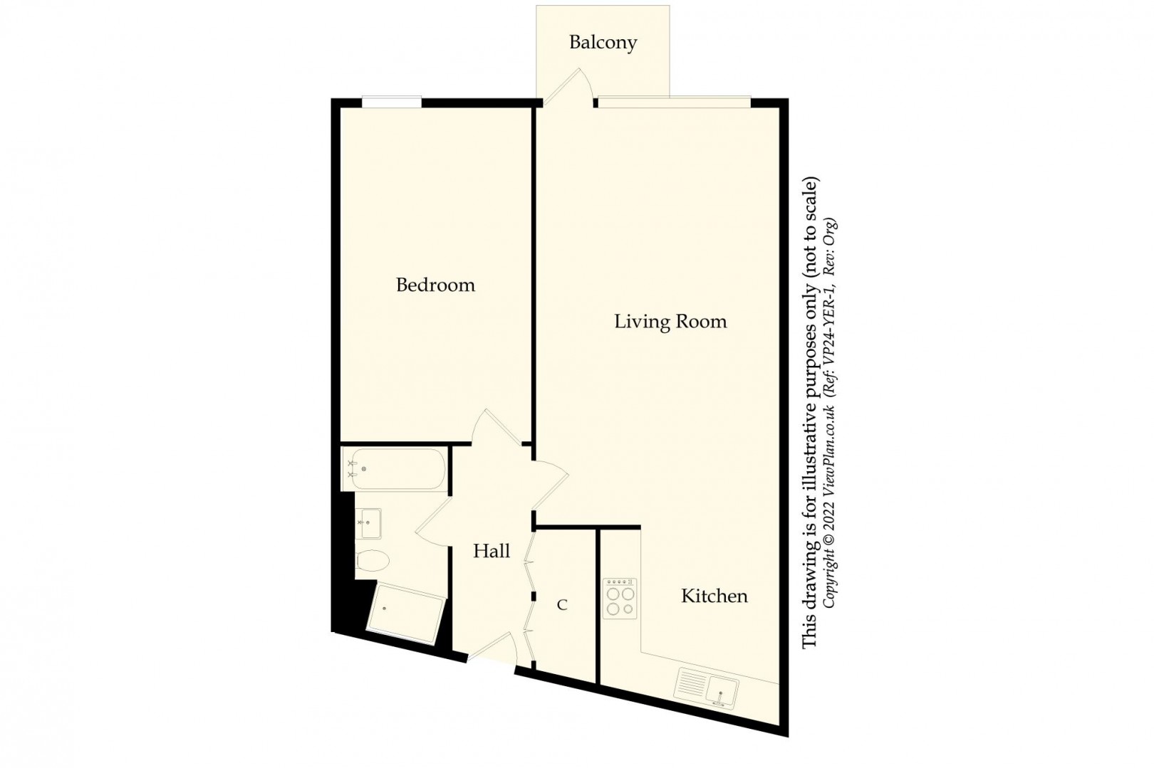 Floorplan for Bayscape, Watkiss Way, Cardiff