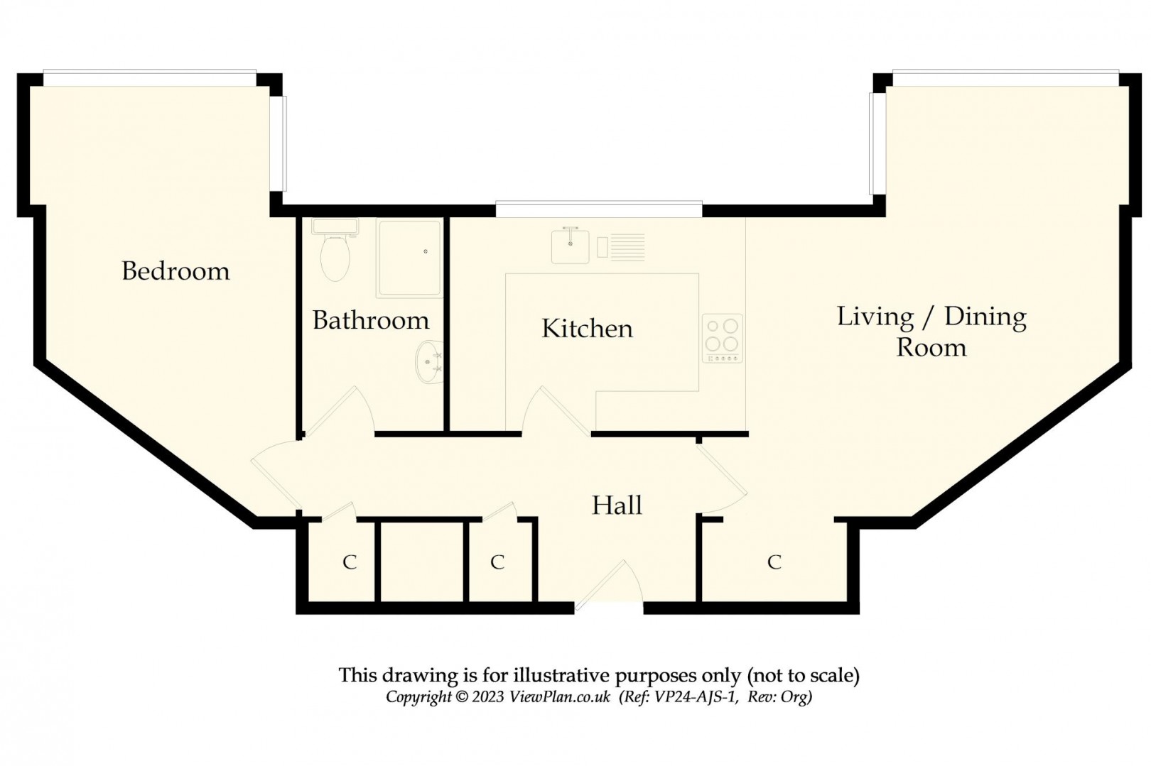 Floorplan for Seabank, The Esplanade, Penarth