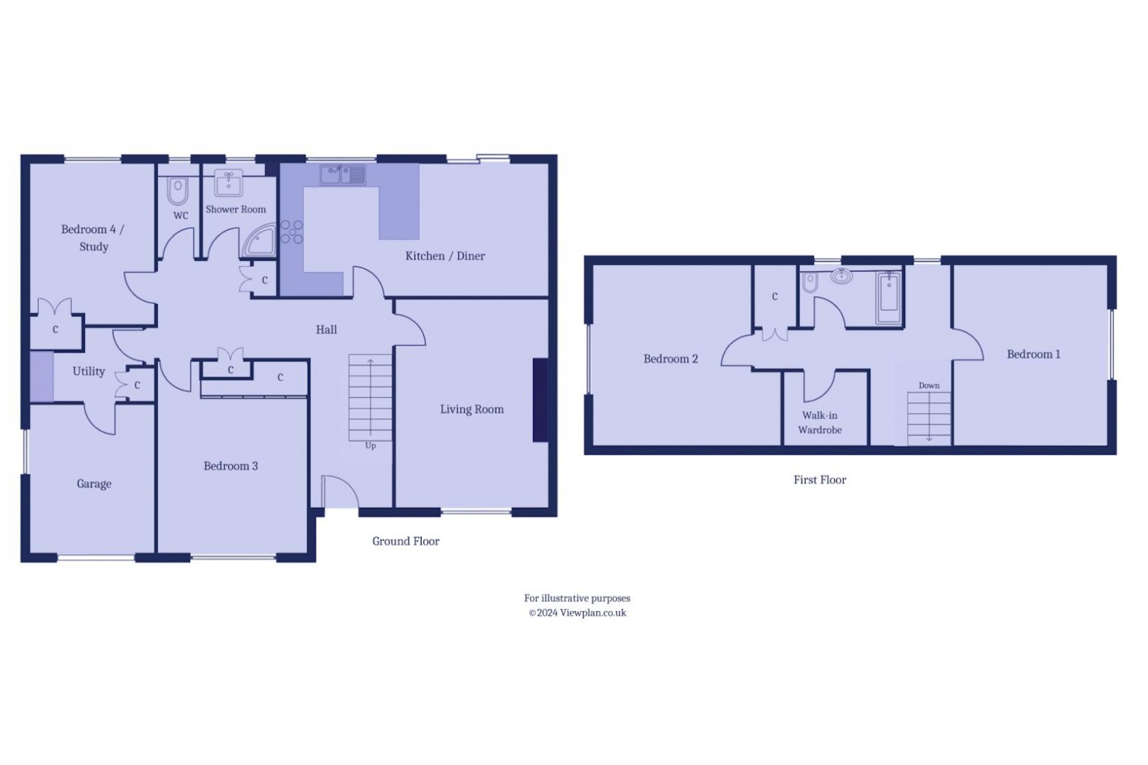 Floorplan for St. Annes Avenue, Penarth