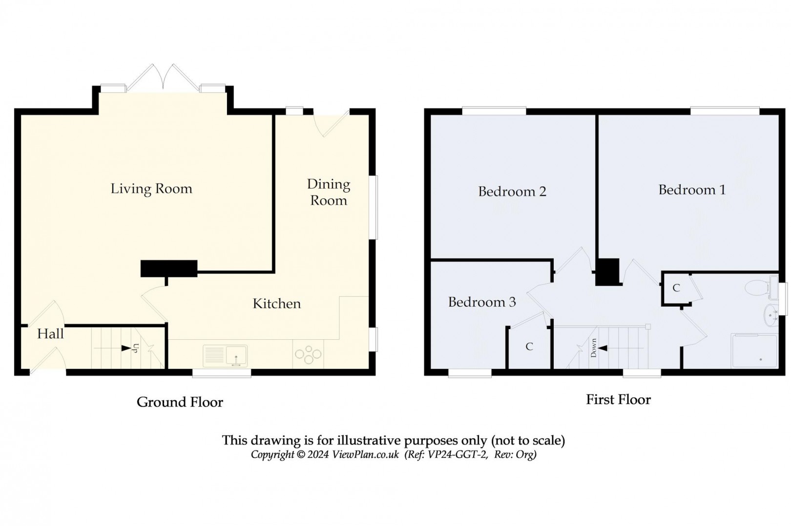 Floorplan for Laburnum Way, Penarth