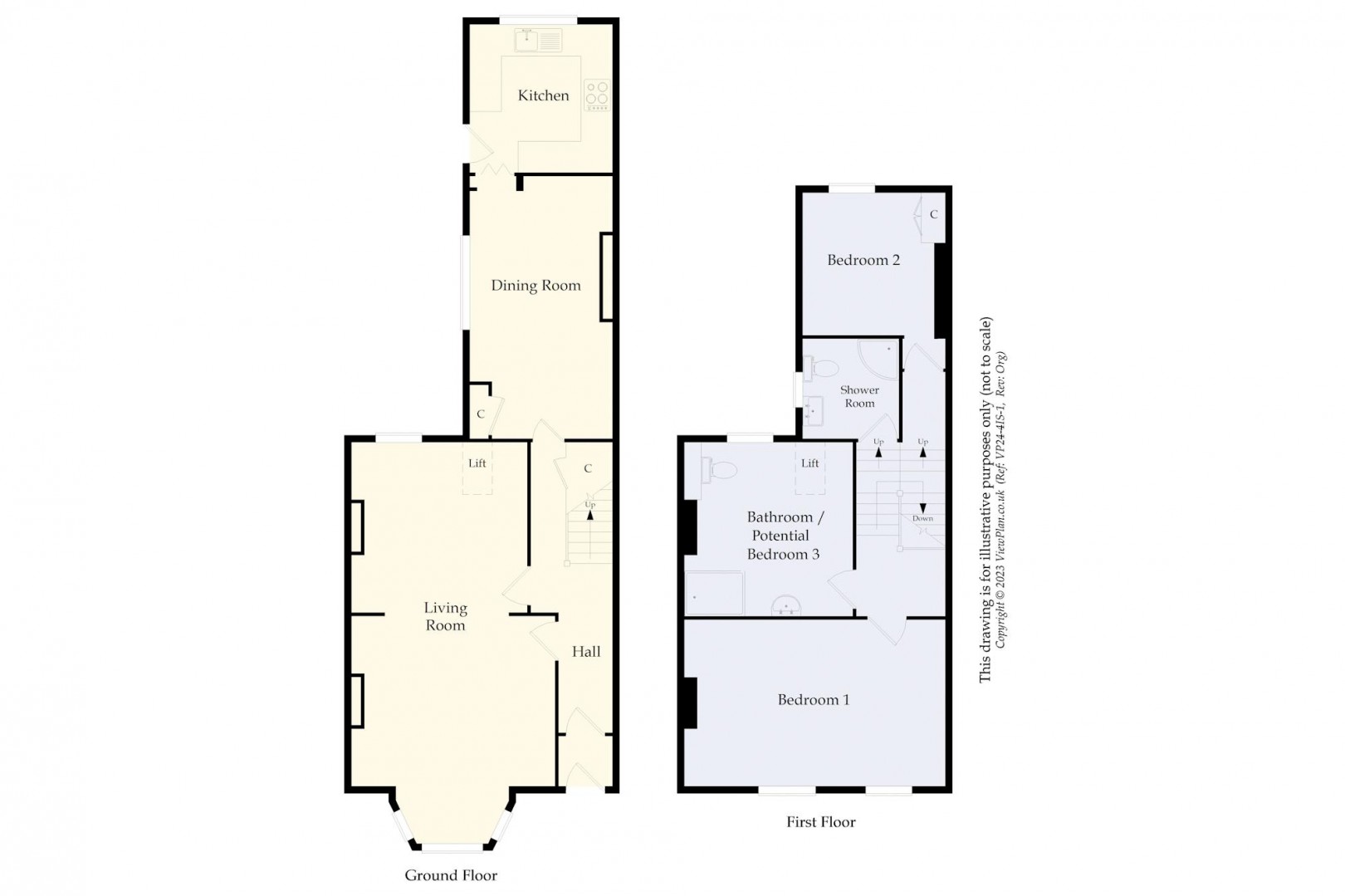 Floorplan for Salop Street, Penarth