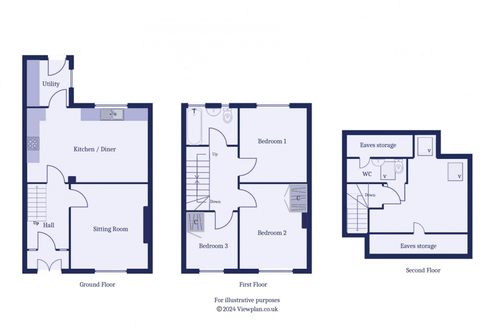 Floorplan for Dryden Road, Penarth