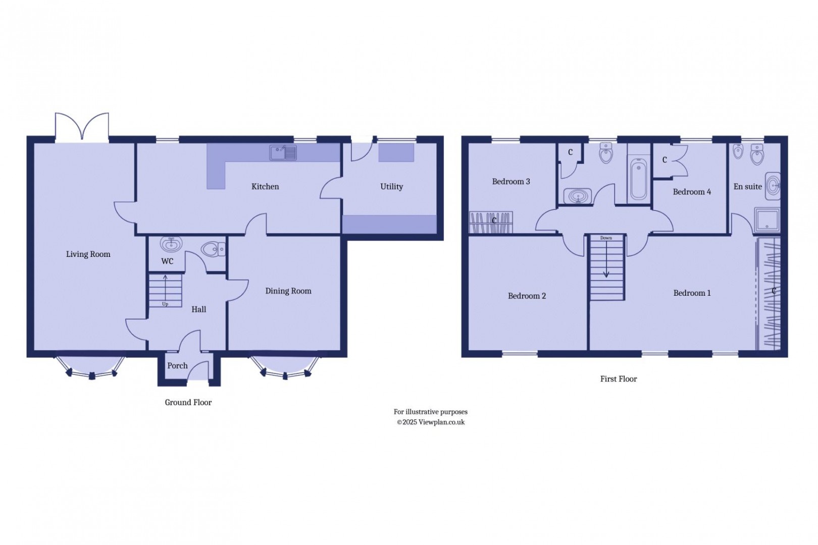 Floorplan for Whitcliffe Drive, Penarth