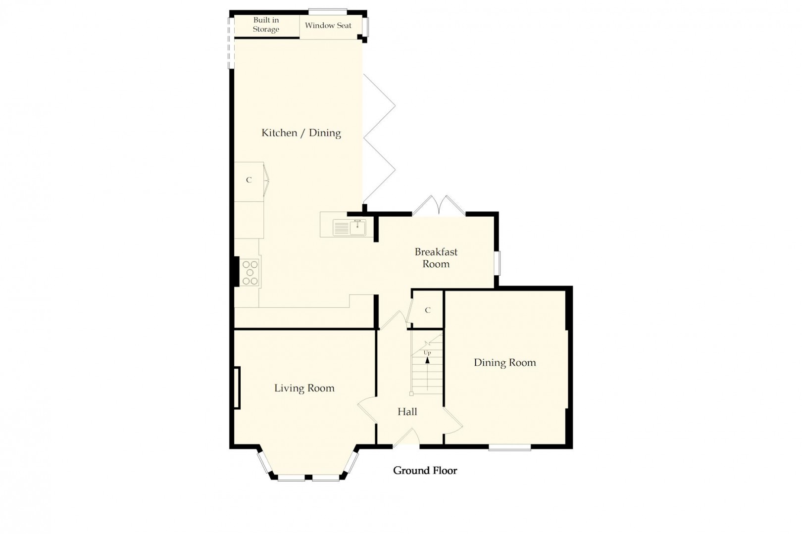 Floorplan for Plymouth Road, Penarth