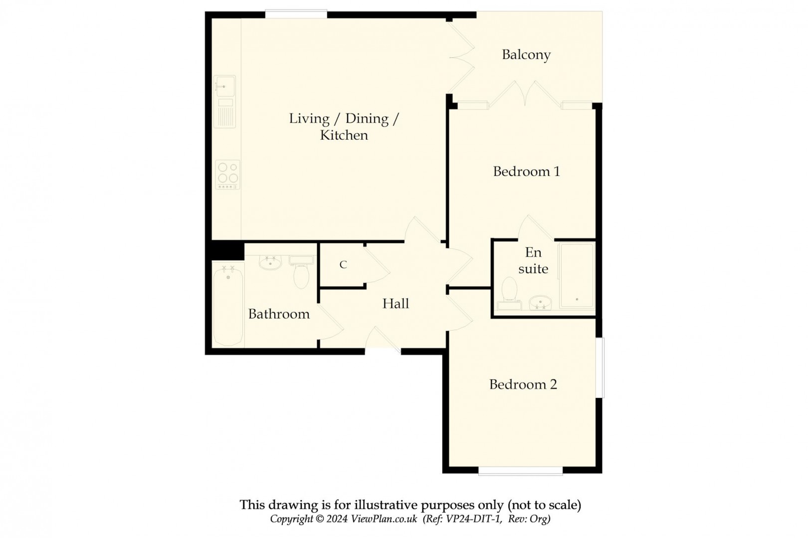 Floorplan for Trem Elai, Penarth