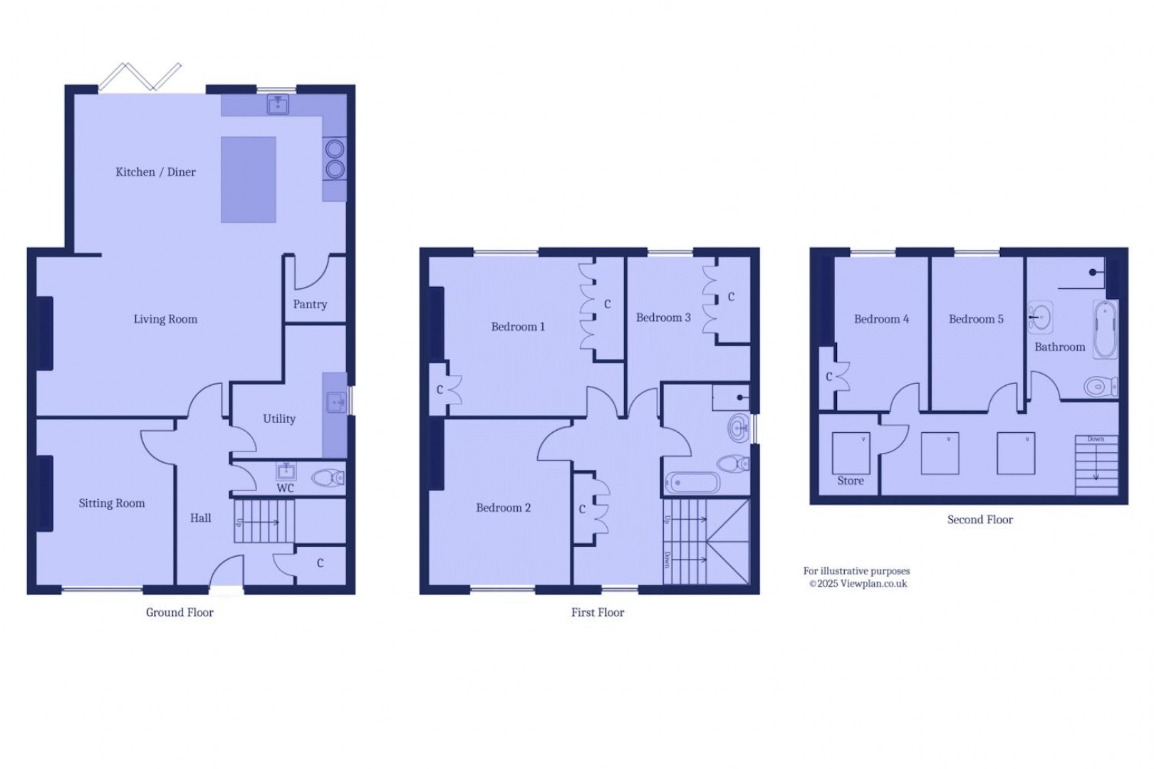 Floorplan for Lavernock Road, Penarth