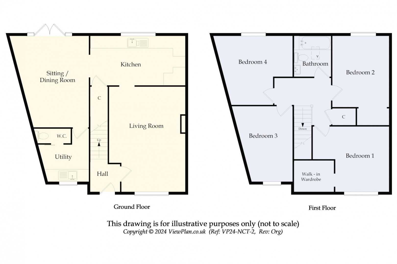 Floorplan for Culver Close, Penarth