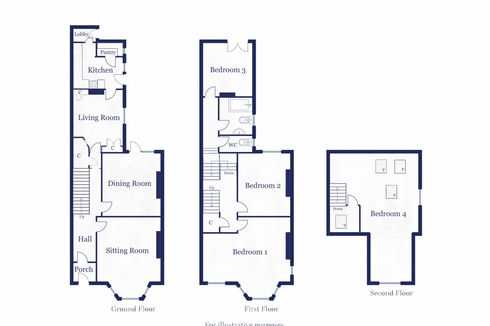 Floorplan for Windsor Road, Penarth