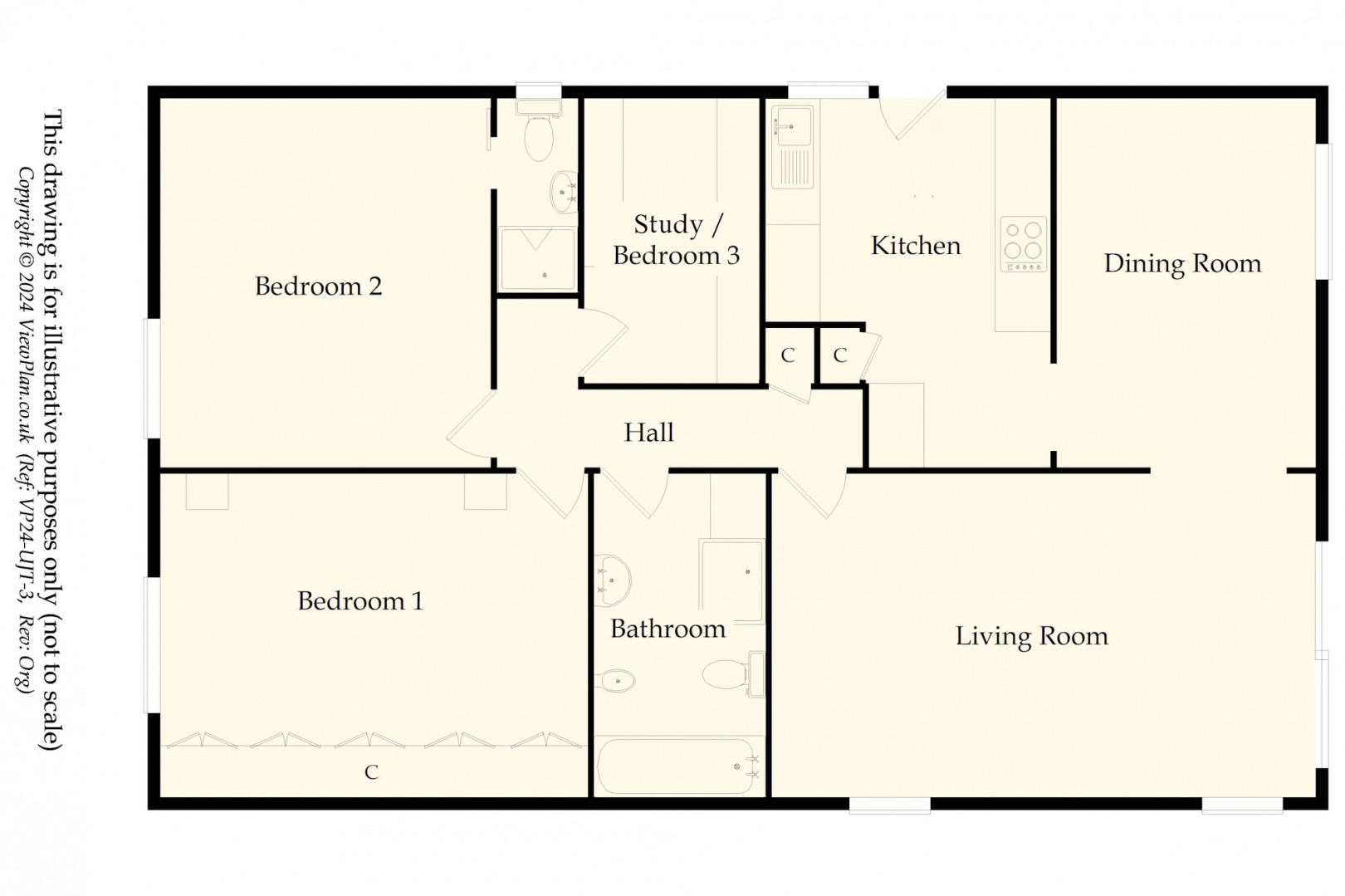 Floorplan for Carys Close, Penarth