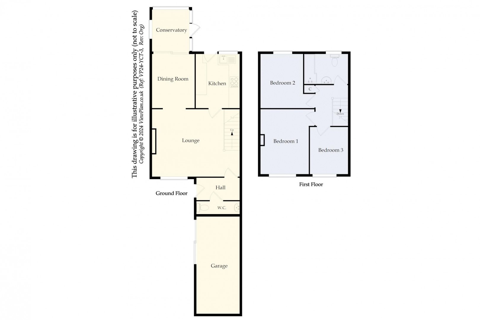 Floorplan for Denys Close, Dinas Powys