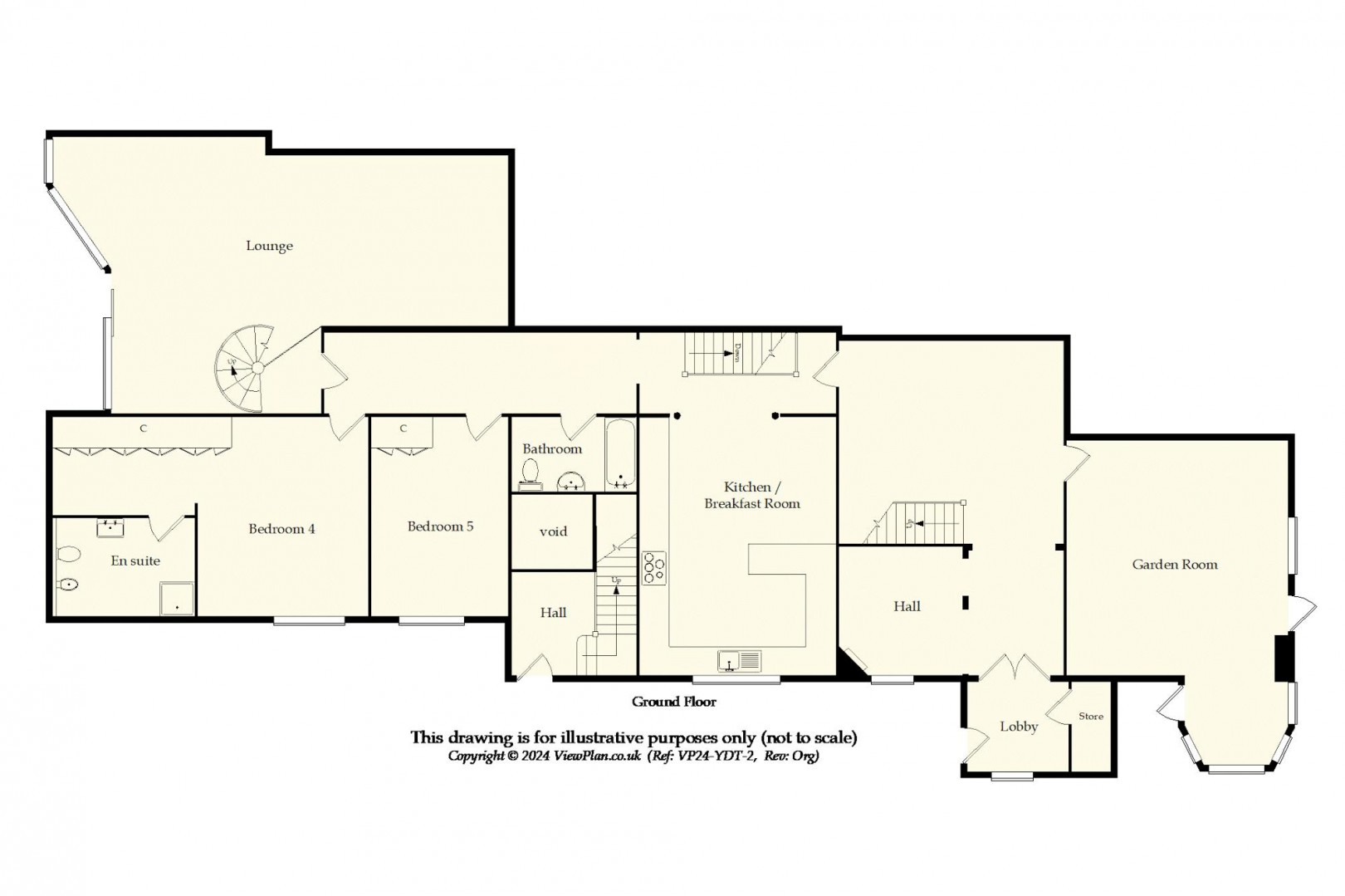 Floorplan for Glynne Tower, Bridgeman Road, Penarth