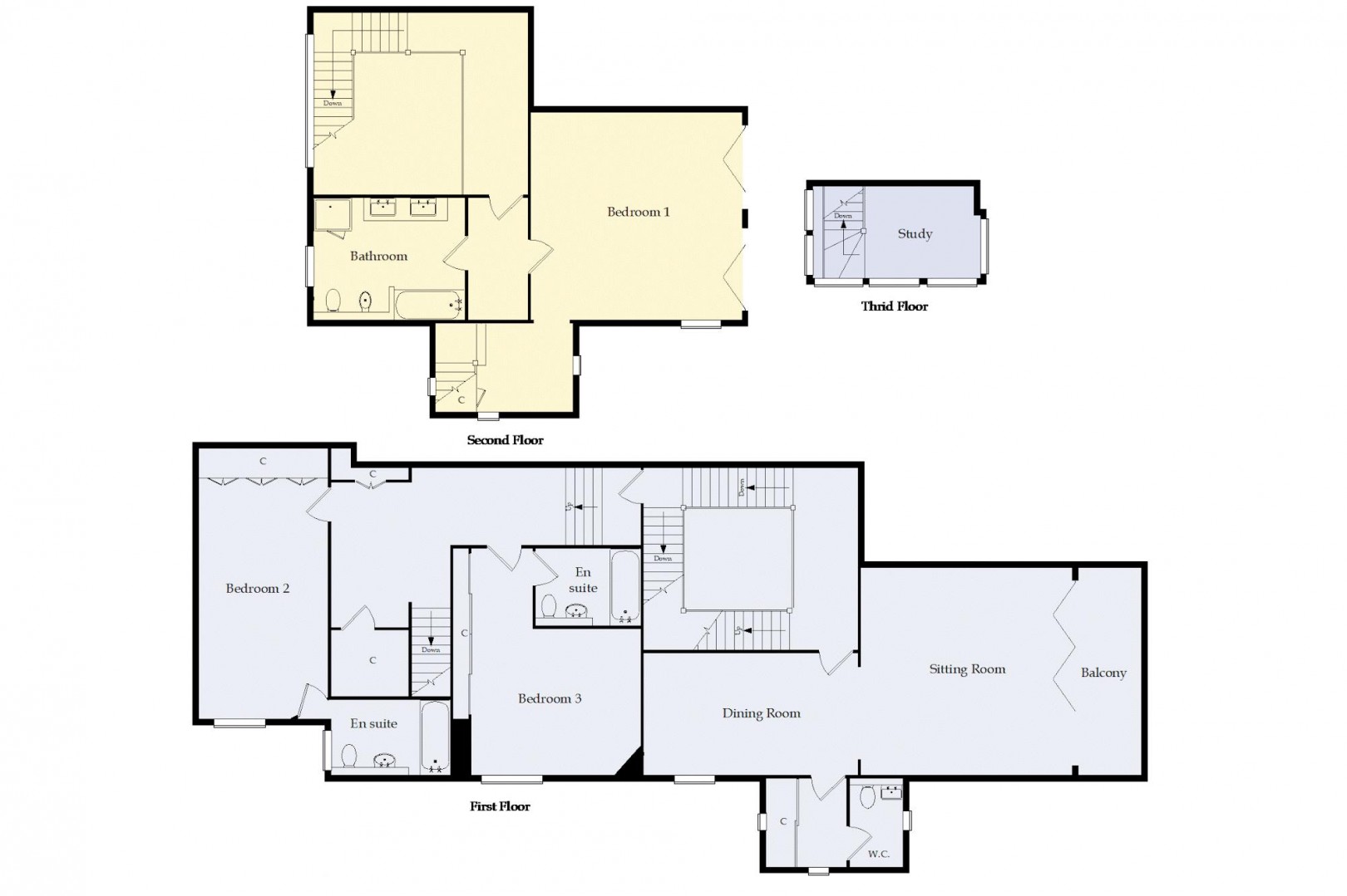 Floorplan for Glynne Tower, Bridgeman Road, Penarth