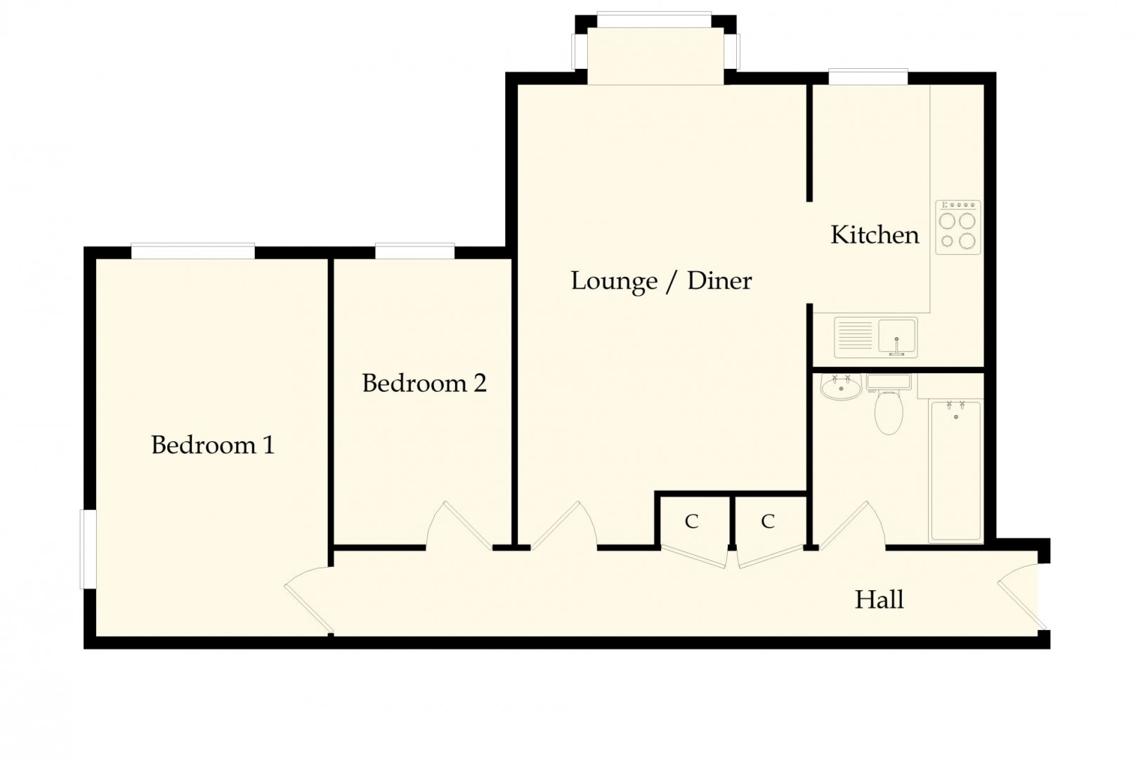 Floorplan for Mariners Heights, Penarth