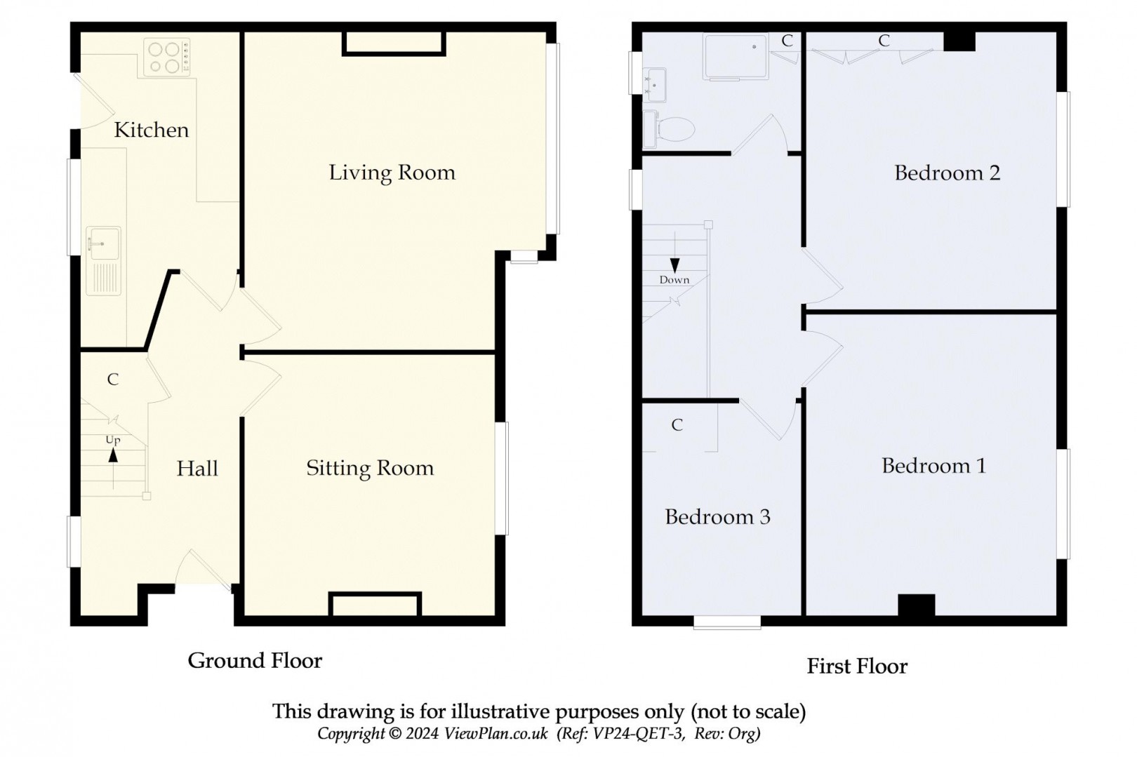 Floorplan for Dinas Road, Penarth