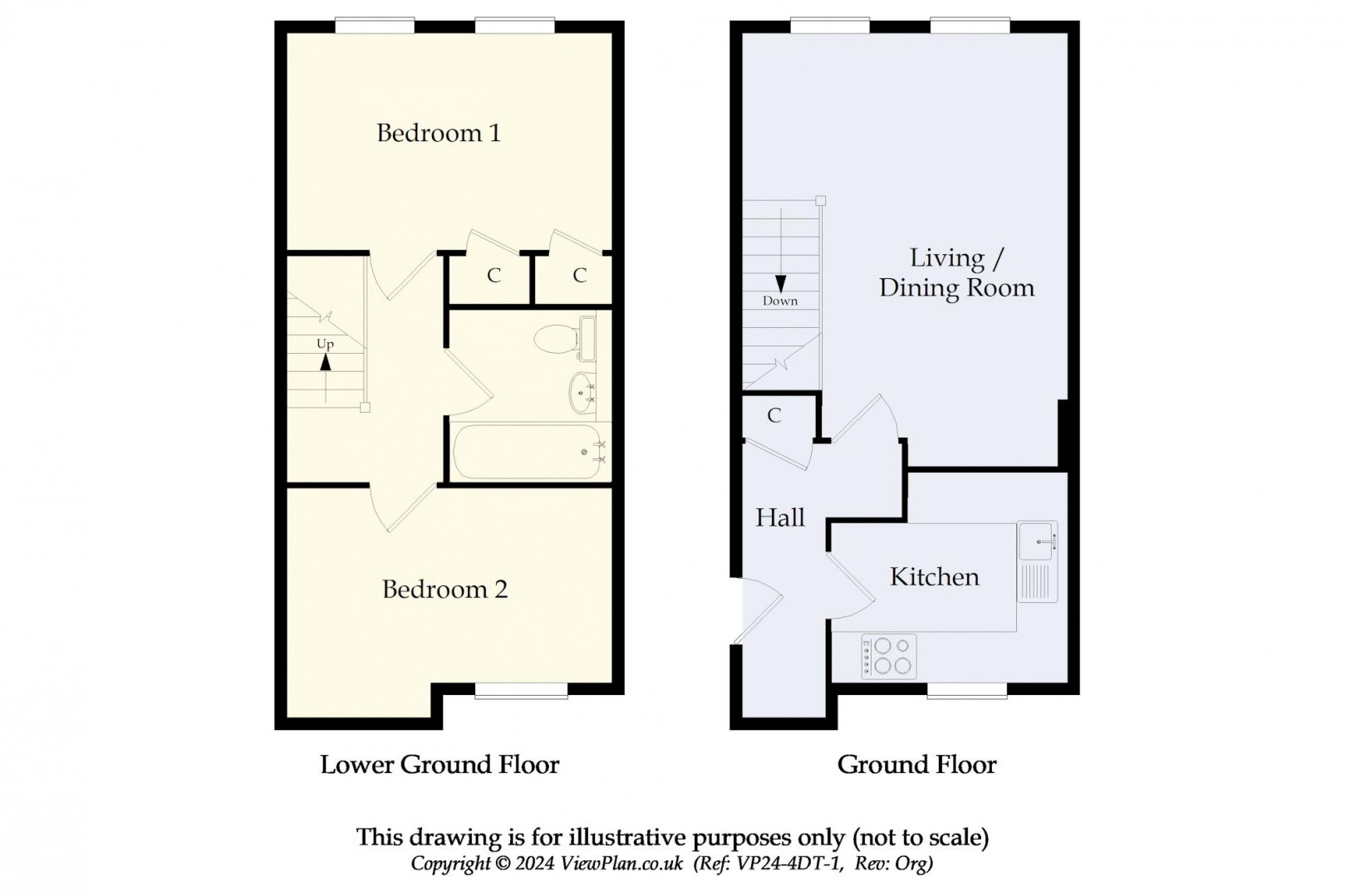 Floorplan for Gwent, Northcliffe, Penarth