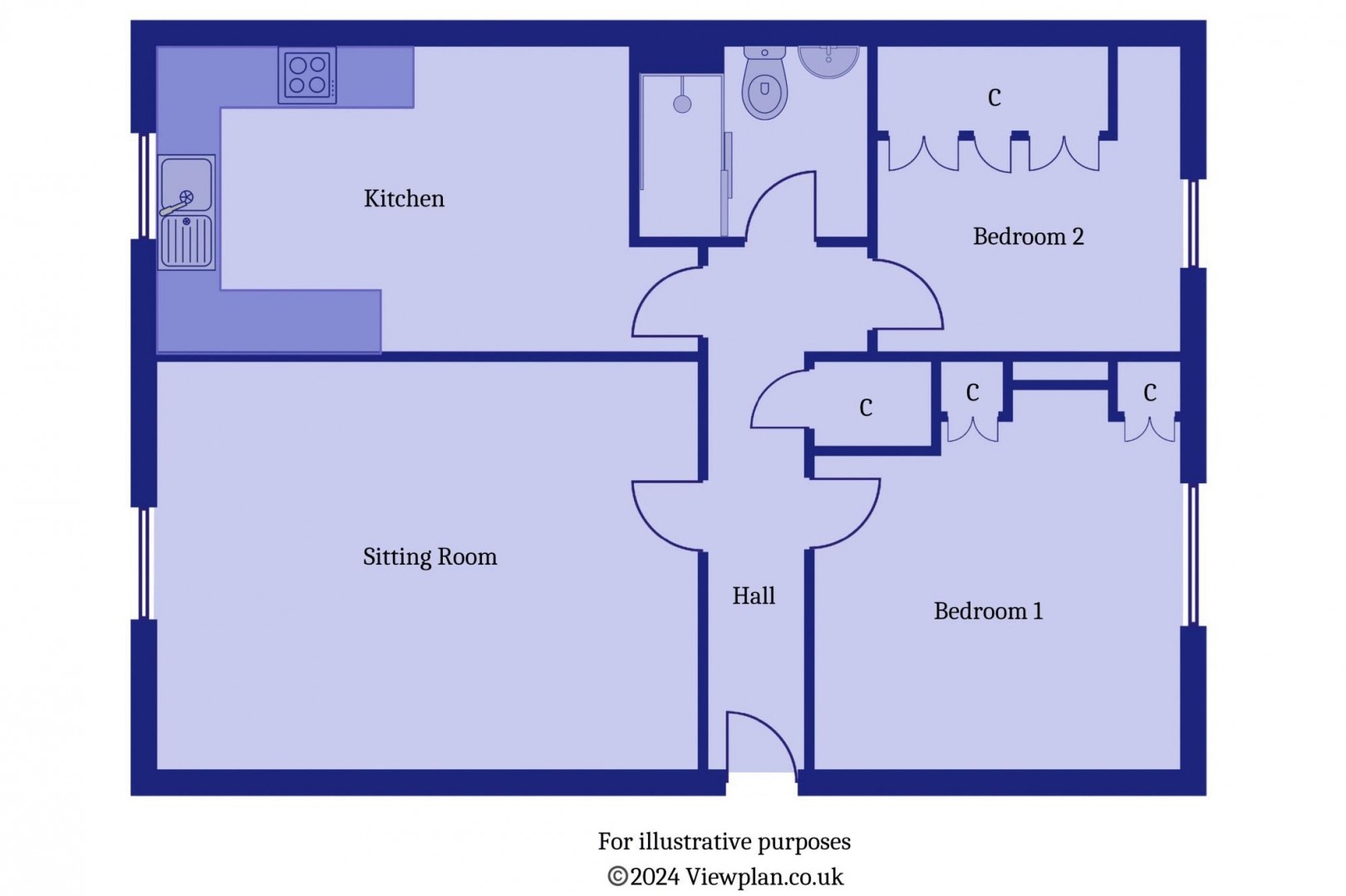 Floorplan for St. Augustines Road, Penarth