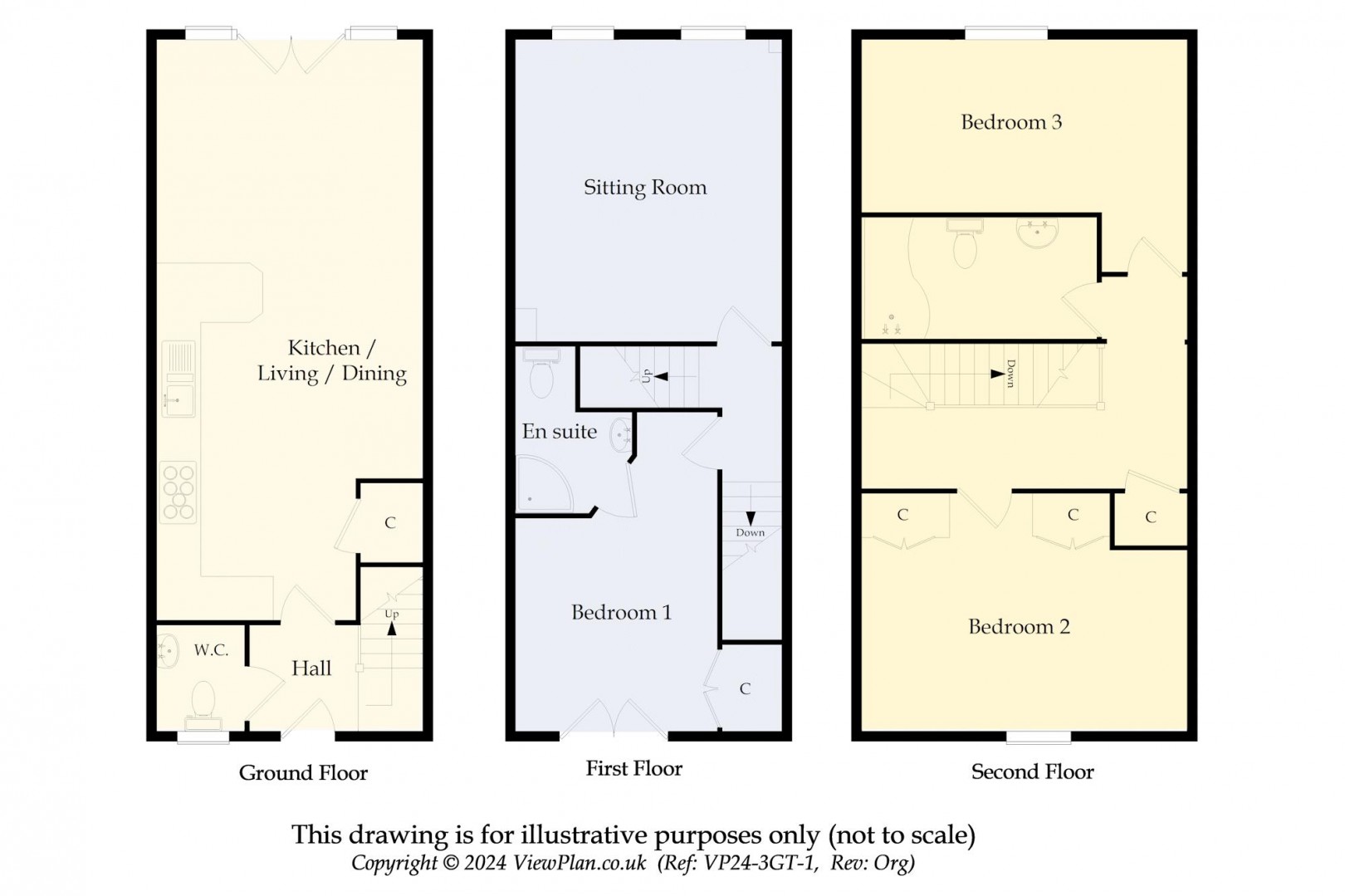 Floorplan for Burford Gardens, Cardiff