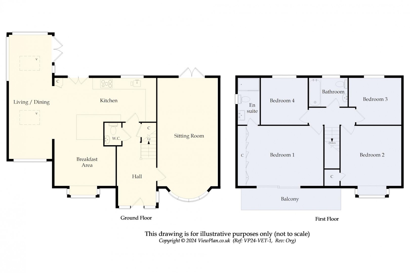 Floorplan for Whitcliffe Drive, Penarth