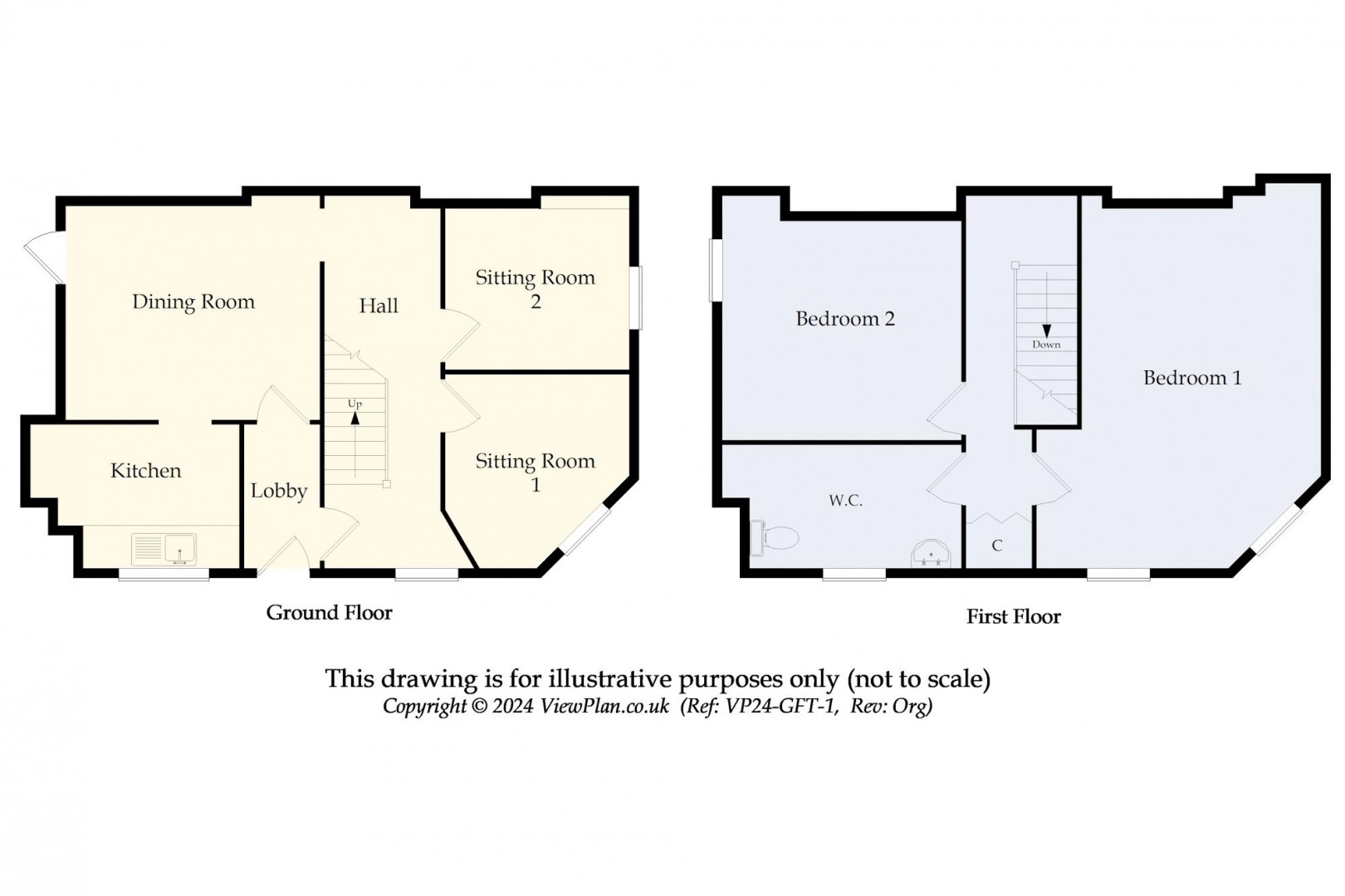 Floorplan for Albert Road, Penarth