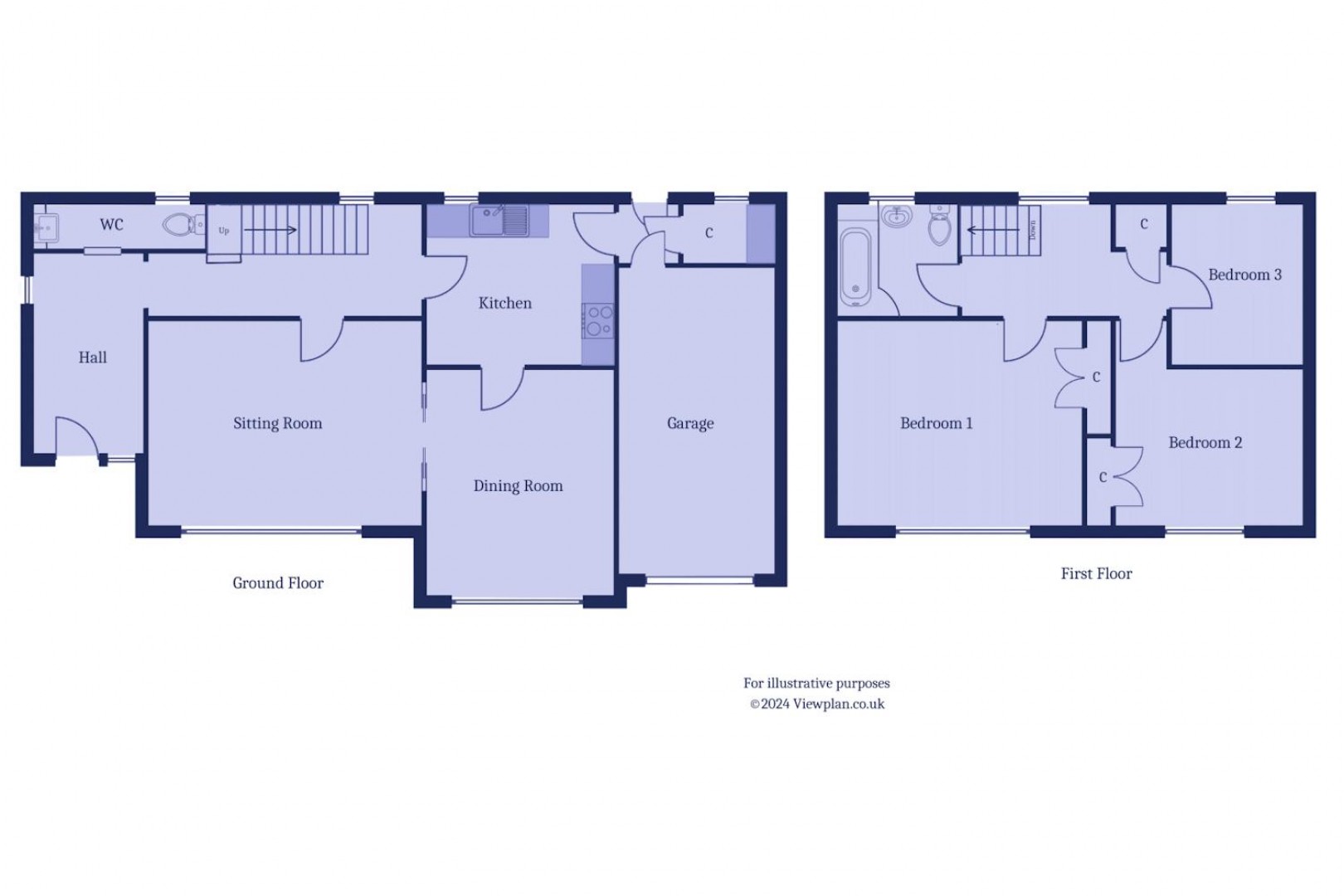 Floorplan for Stanton Way, Penarth