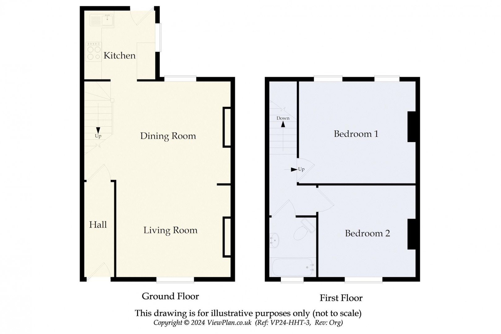 Floorplan for Lavernock Road, Penarth