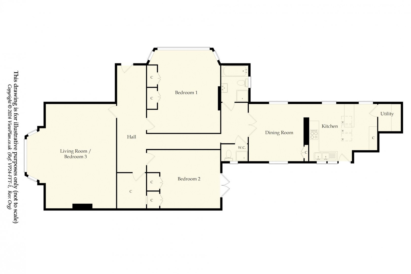 Floorplan for Stanwell Road, Penarth