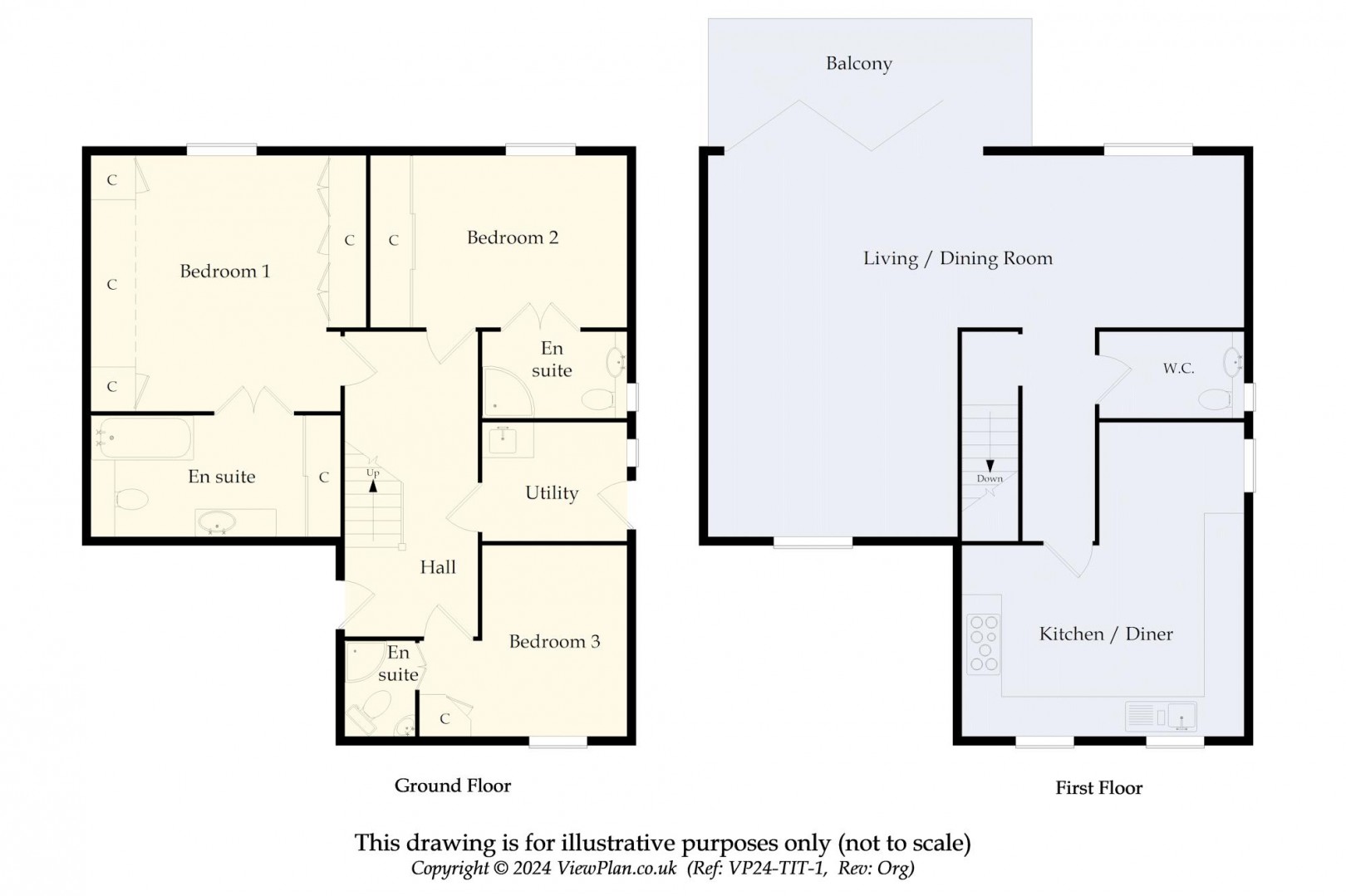 Floorplan for Northcliffe Drive, Penarth