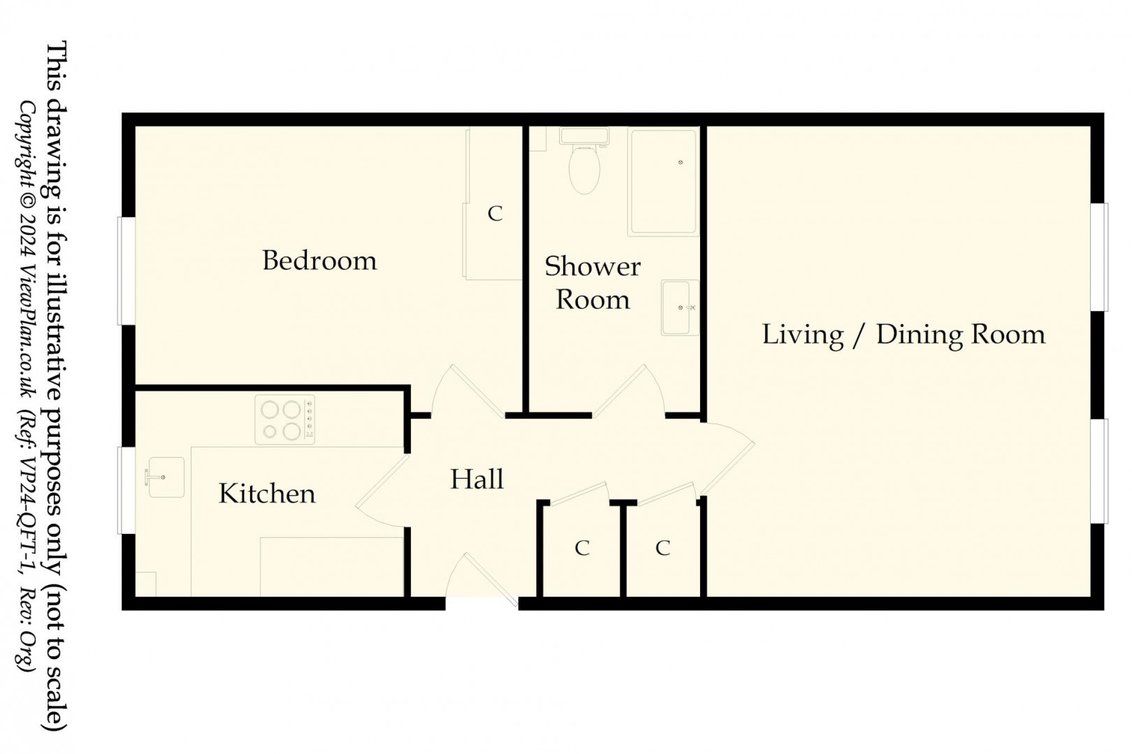 Floorplan for Llwyn Passat, Penarth Marina