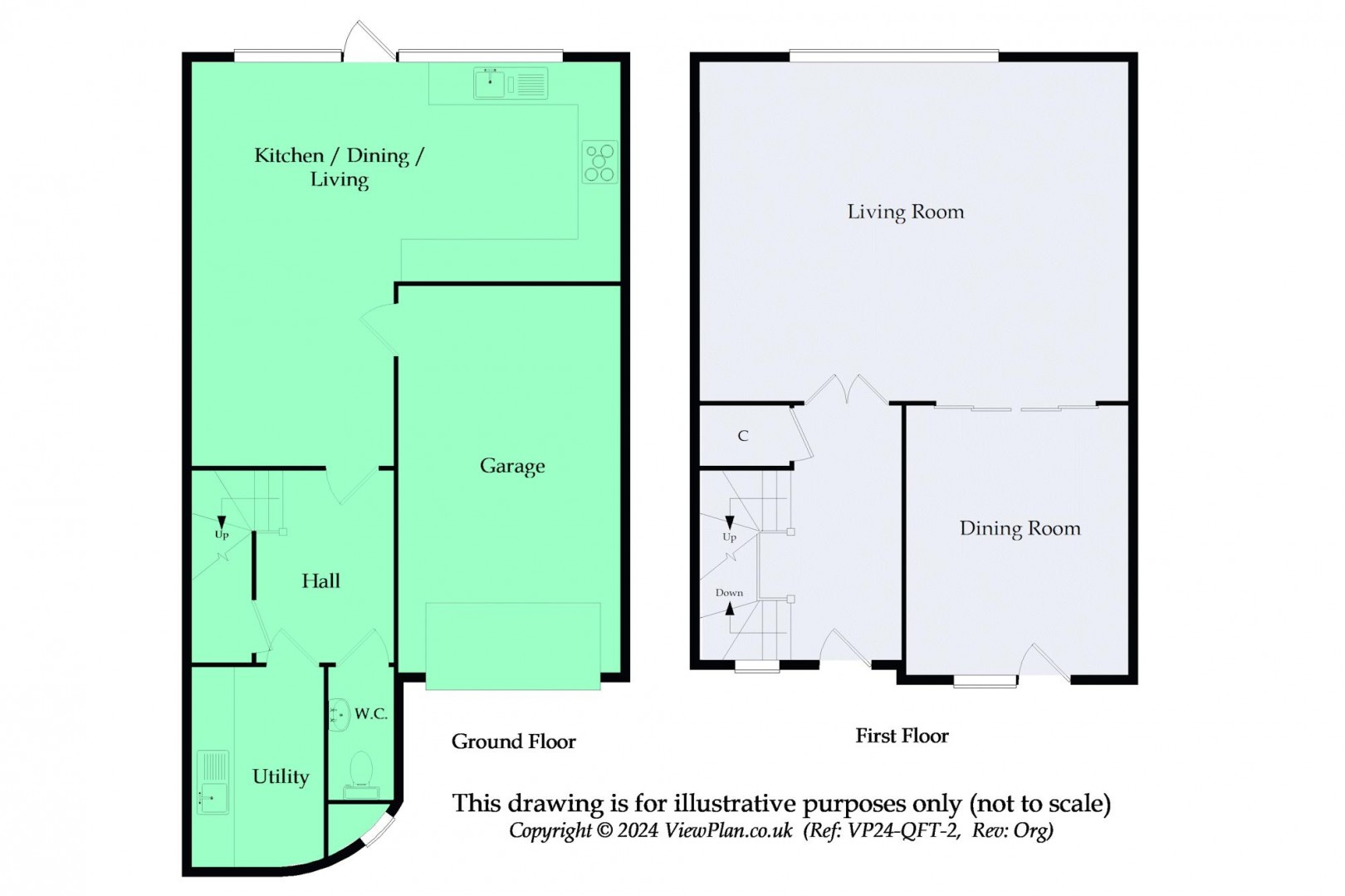 Floorplan for Penarth Portway, Penarth