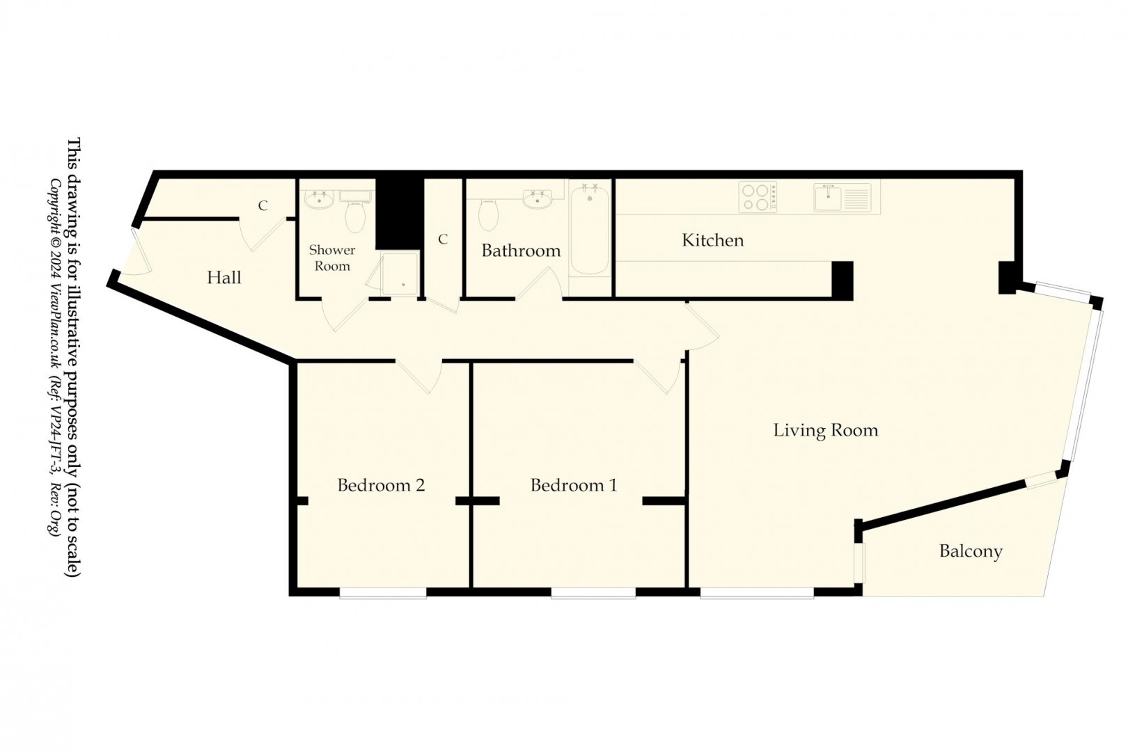 Floorplan for Seabank, The Esplanade, Penarth