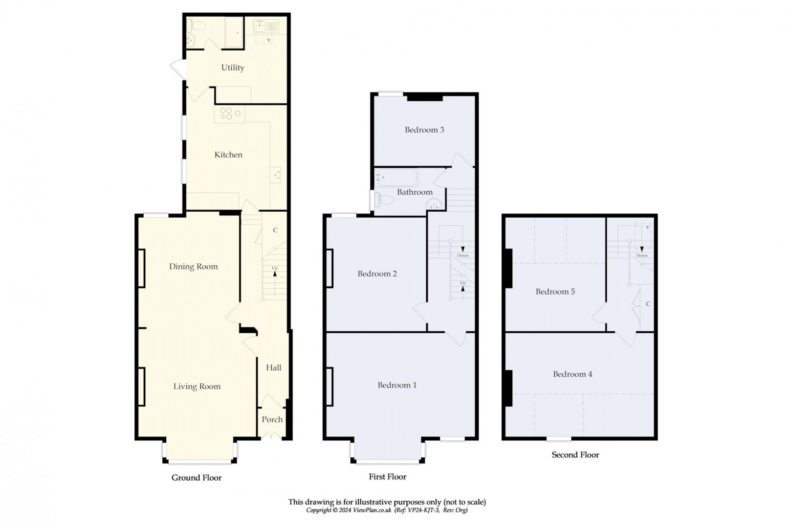 Floorplan for Romilly Road, Barry