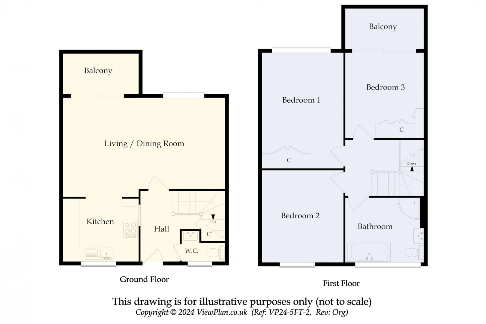 Floorplan for Windsor Court, The Esplanade, Penarth