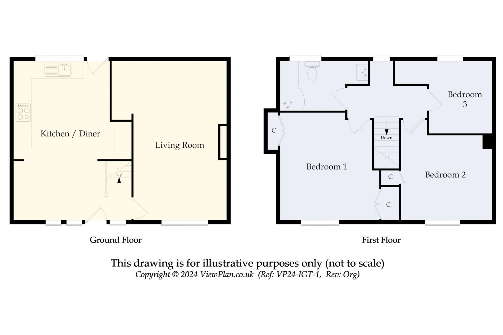 Floorplan for Byrd Crescent, Penarth