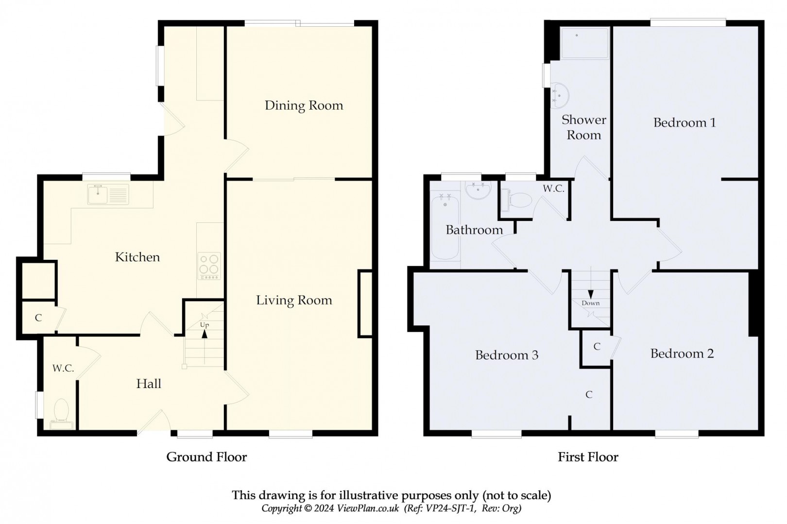 Floorplan for St Pauls Avenue, Penarth