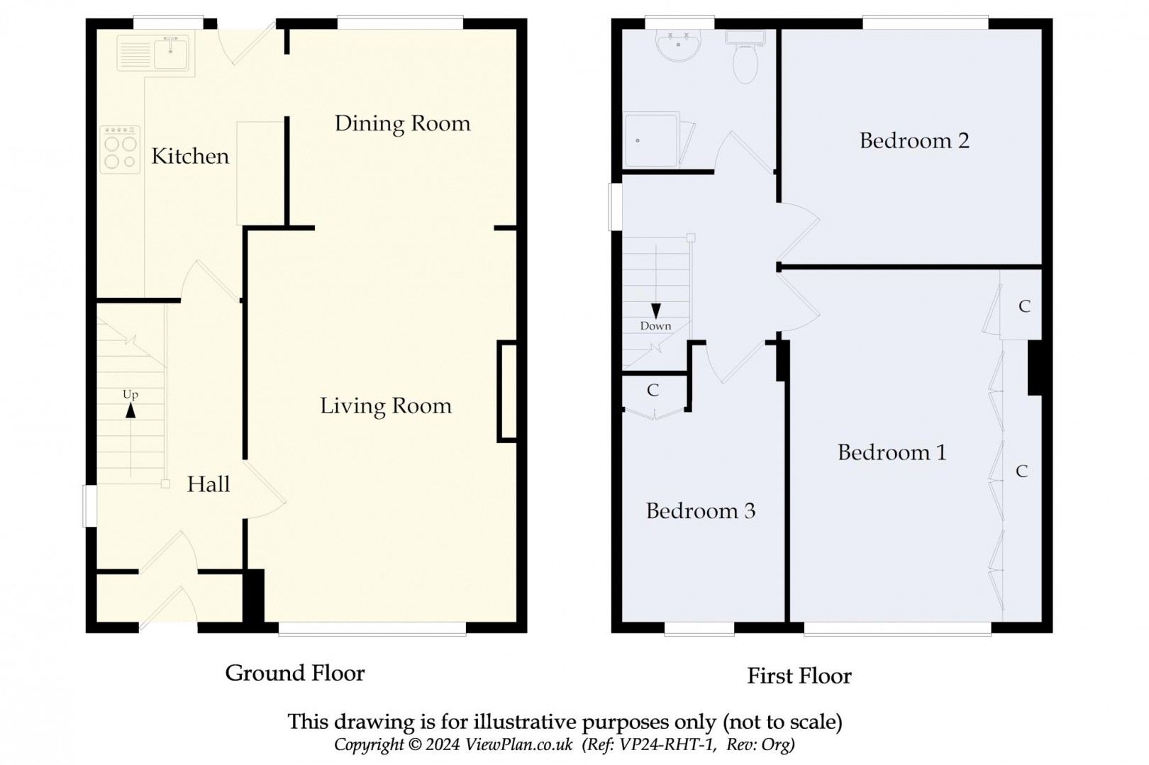 Floorplan for Uplands Crescent, Penarth