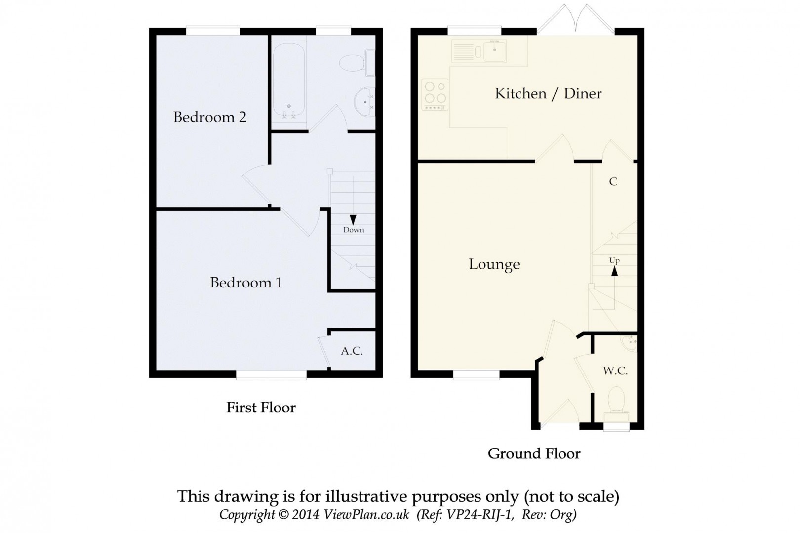 Floorplan for Cae Gwyn, Penarth