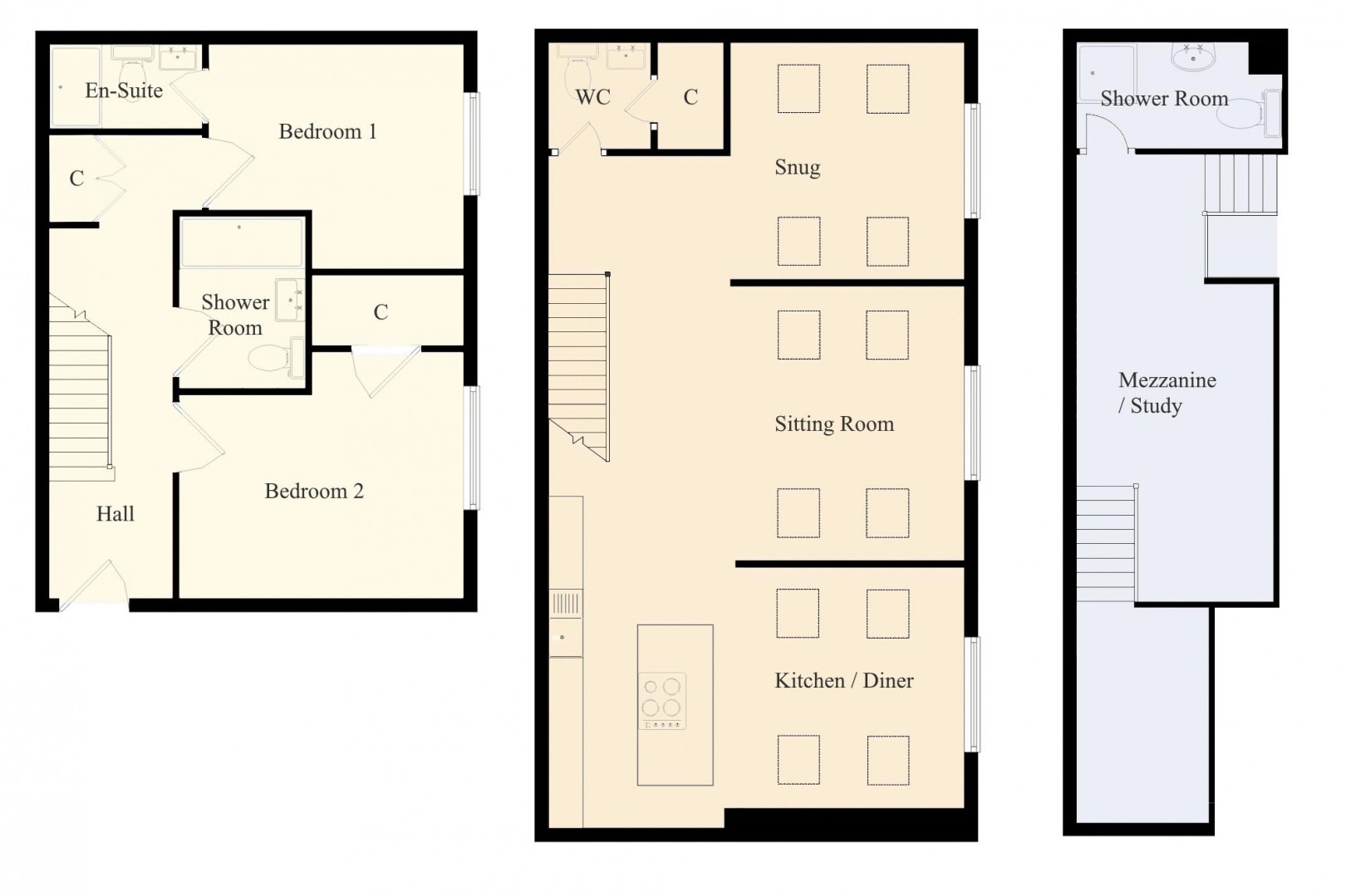 Floorplan for Alcedonia, Albert Road, Penarth