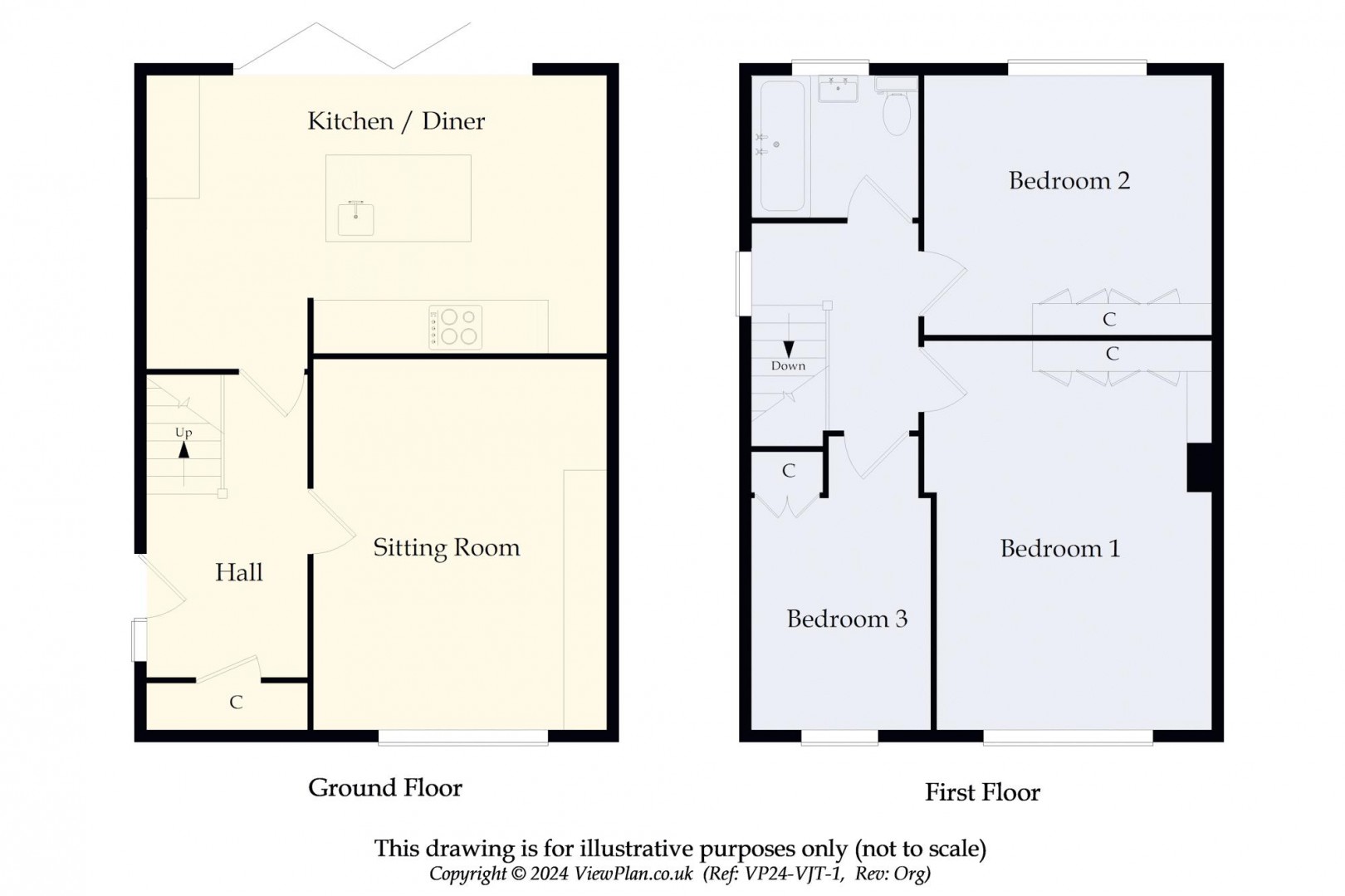 Floorplan for Dochdwy Road, Llandough