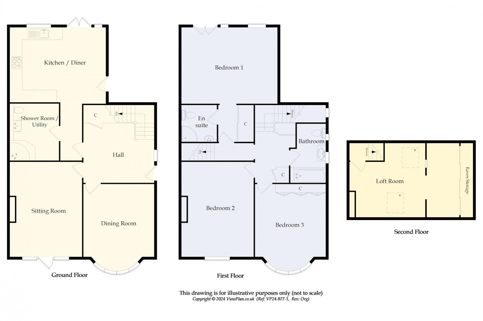 Floorplan for Augusta Crescent, Penarth