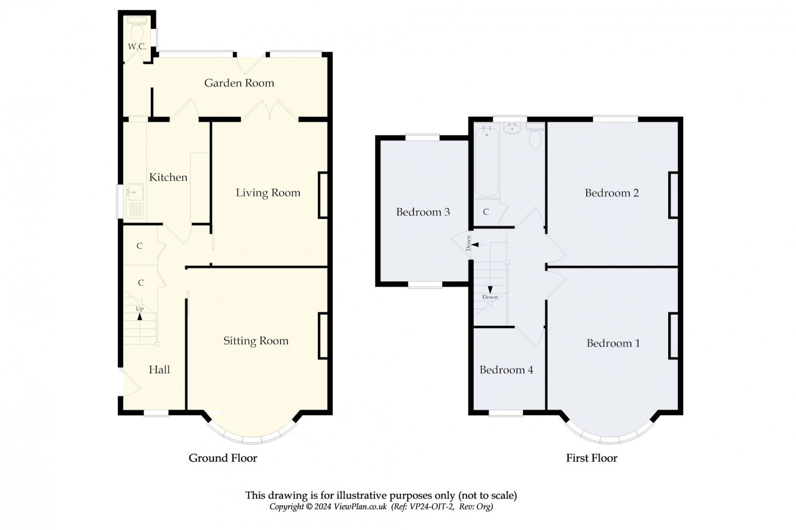 Floorplan for Meliden Road, Penarth