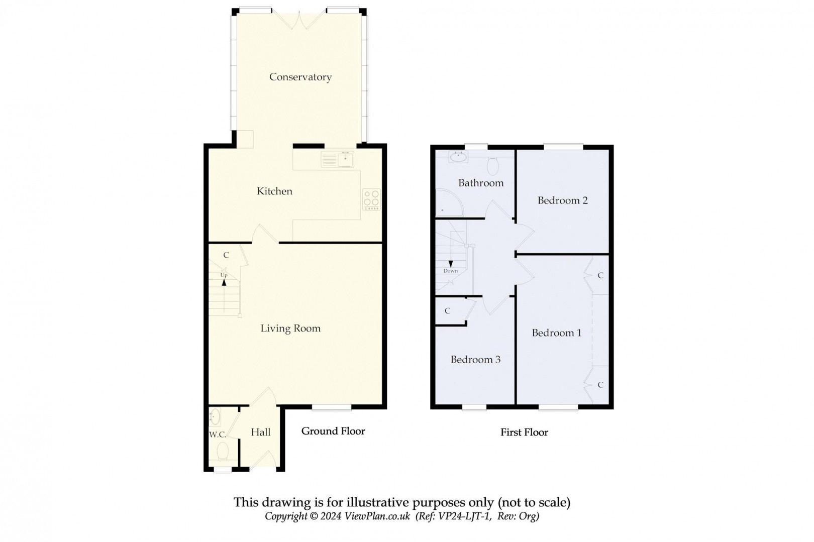 Floorplan for Woodland Drive, Penarth