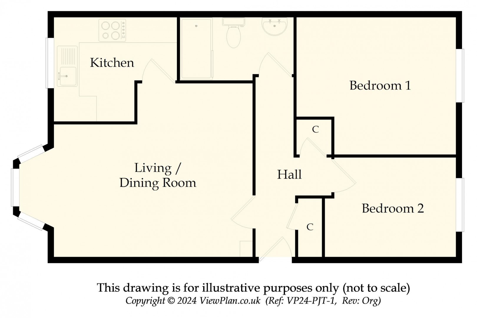 Floorplan for Salisbury Court, Salisbury Avenue, Penarth